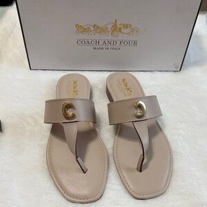 Coach and Four Women's Taupe Sandals